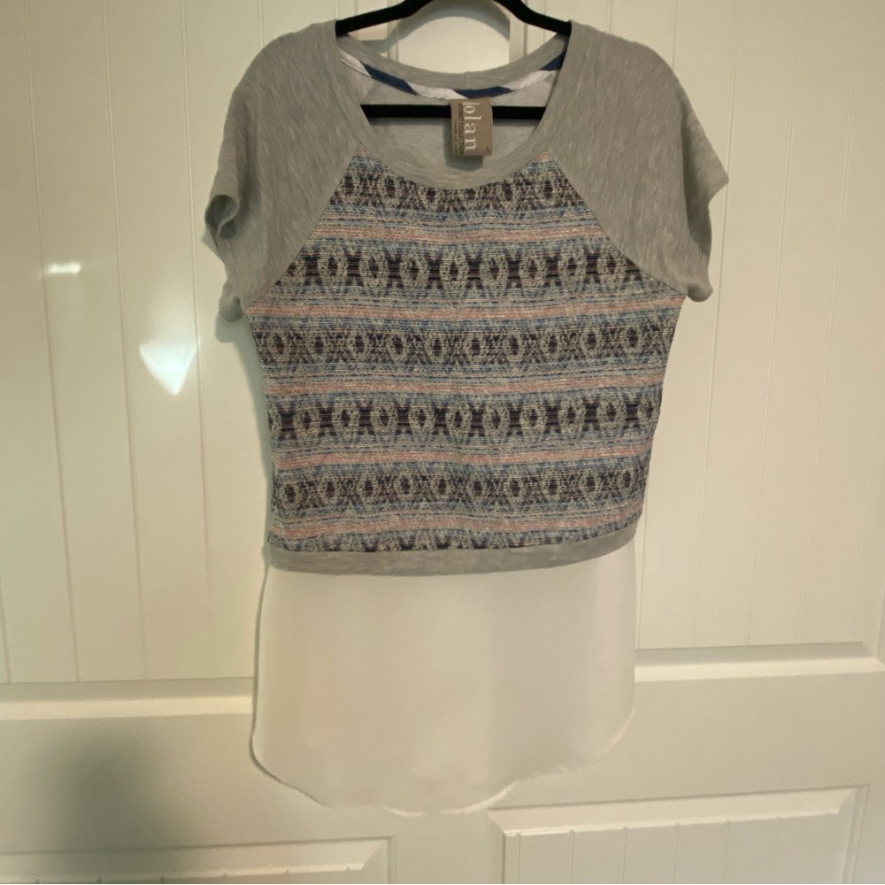Anthropologie Dolan Left Coast Collection Tunic Shirt Blouse Top size Large